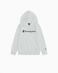 Sudadera Champion para Niño - Estilo y Comodidad en Blanco