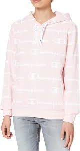 Sudadera Champion Seasonal Allover en Rosa: Estilo y Comodidad