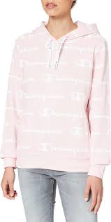 Sudadera Champion Seasonal Allover en Rosa: Estilo y Comodidad