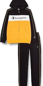 Champion Sweatsuits Piping Block Hooded Unisex para Niños