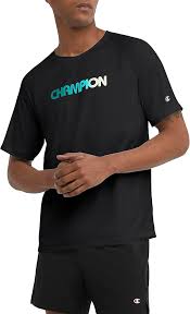 Camiseta Champion Negra para Hombre - Estilo y Comodidad