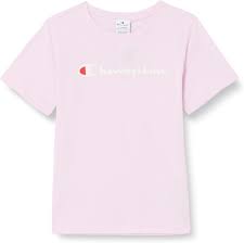 Camiseta Champion Legacy Icons Crewneck Rosa: Estilo y Comodidad