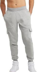 Pantalón Deportivo Inverso Logotipo Champion para Hombre en Gris