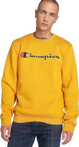 Sudadera Champion Amarilla para Hombre - Estilo y Comodidad