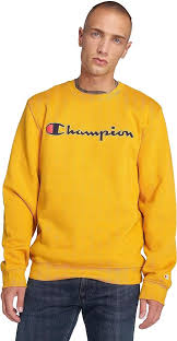 Sudadera Champion Amarilla para Hombre - Estilo y Comodidad