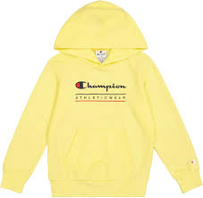 Sudadera Champion Legacy Boy: Estilo y Comodidad en Amarillo