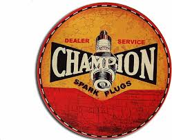 Sticker Vintage Champion Spark Plug - Un Toque Retro para tu Estilo