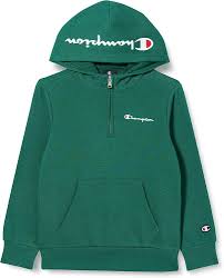 Sudadera Champion American B Maxi Logo Ultralight Powerblend Verde