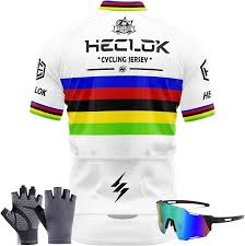 Conjunto de Ciclismo con Maillot UCI World Champion y Pantalones Acolchados