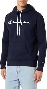 Sudadera Champion American Classics Powerblend con Capucha en Color Navy