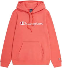 Sudadera Unisex Champion con Capucha en Color Papaya